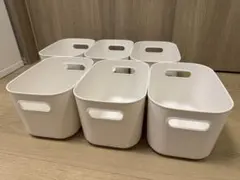 【6個セット】無印良品 やわらかポリエチレンケース・ハーフ・中　収納ケース