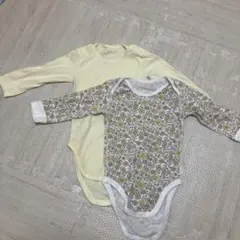 UNIQLO 長袖 ボディスーツ 80 2枚セット