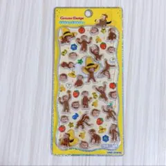 ラスト　プチドロップステッカー　おさるのジョージ　ボンボンドロップシール