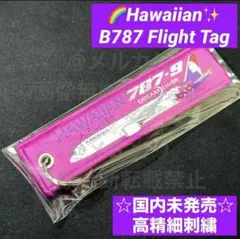 ハワイアン航空 B787 フライトタグ 高精細刺繍 ワンワールド JALのサムネイル