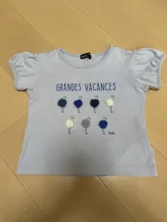 100size BeBe 半袖Tシャツ ブルーのサムネイル