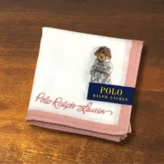 POLO RALPH LAUREN ポロベア ハンカチ 総柄　ブランドハンカチ