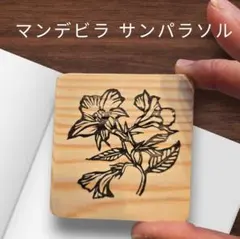 【新作】「固い友情を結ぶ花 ― サンパラソルの消しゴムはんこ」 手彫りのサムネイル