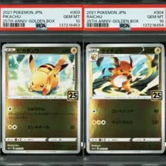 【PSA10連番】ピカチュウ　ライチュウ　25th（送料込、匿名配送）