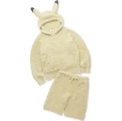 ジェラートピケ　ピカチュウパーカ&ハーフパンツセット　Mサイズ