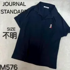 ジャーナルスタンダード ポロシャツ すち子コラボ 半袖 ネイビー F M576のサムネイル