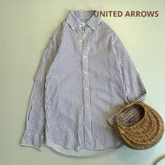 UNITED ARROWS green label ストライプ　シャツ　日本製