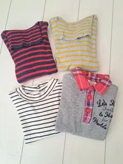 12/15まで値下げ! キッズユニセックス タートルネック カットソー セット