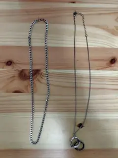 シルバー ステンレス チェーンネックレス
