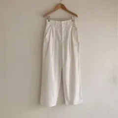 傷あり　スローブイエナ　ツータックワイドテーパードパンツ　36のサムネイル