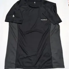 mont-bell 速乾性 ブラック ✕グレーメンズМサイズTシャツ