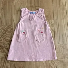 familiar ワンピース 90 ピンク　春　ポケット付き