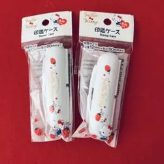 HELLO KITTY 印鑑ケース朱肉付き2個セット直径12mm×長さ60mm