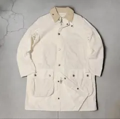 M★Barbour★ビューフォート ジャケット★ノンワックス★ノンオイル★白のサムネイル
