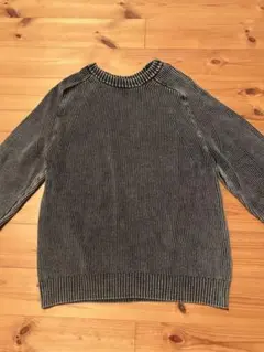 即完売　ZARA グラデーションテクスチャーニット　　ウォッシュ加工　Sサイズ