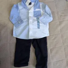 新品未使用　 シャツ 12-18ヶ月 ライトブルー　コーデュロイズボンセット