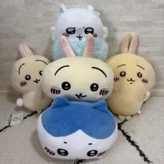 ちいかわ 低反発クッション うさぎ ハチワレ モモンガ フェイスポシェット ちいかわ 低反発クッション うさぎ ハチワレ モモンガ フェイス