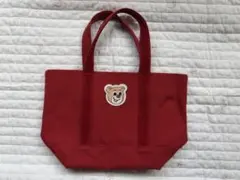 柿*い様 【美品】フェイラー オールドテディ ワッペン トートバッグ 赤
