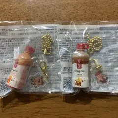 Gong cha 飲料ボトル型アクリルキーホルダー 2個セットセブンイレブン