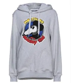 新品　希少　パーカー　XXS グレー　モスキーノ　Mickey Rat ワッペンのサムネイル