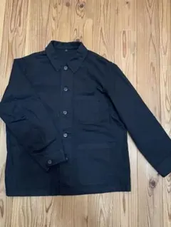 無印良品 木の実から作ったカポック混 ヘリンボーン カバーオール