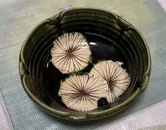 晴峰織部 瀬戸焼 菓子鉢 など 陶器 ３点セット