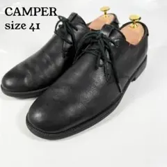 CAMPER カンペール　プレーントゥ（41）革靴　レースアアップ　本革　黒のサムネイル