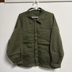 GUカーキ ワークジャケット シャツジャケット ミリタリー風 メンズ 古着のサムネイル