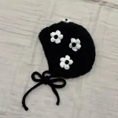 ベビーボンネット ハンドメイド かぎ針編み