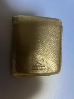 Golden Bear ゴールデンベア 二つ折り財布 本革 レザー ブラックのサムネイル