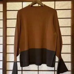 ブージュルード　バイカラーニットのサムネイル