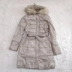 Reflect ファーダウンコート アウター フード付き ベルト付き 9 M