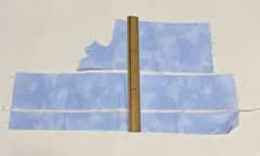 11 はぎれ　染め　布　生地　ハンドメイド　空色　青　水色