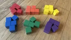 小学校受験　立方体　3*3cm 30個セットのサムネイル