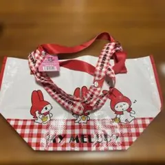 マイメロディ 2wayトートバッグ 新品とフィギュア2点とキーホルダー1点　計4