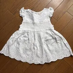 petit mainレースチュニック　ホワイト　110㎝