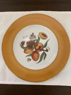 リモージュ 26cm 飾り皿 果実柄 金彩 フランス