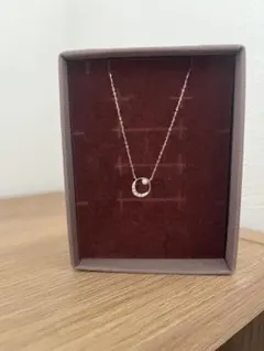 ete K10MPG ムーン ネックレス　ダイヤモンド