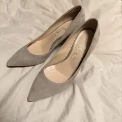 (銀座かねまつ)スエードパンプス21.5cm