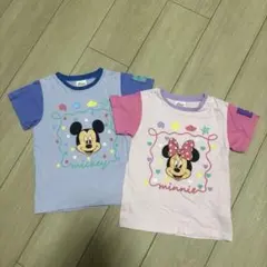 LICS Disney ミッキー ミニー Tシャツ 2枚セット 100cmのサムネイル