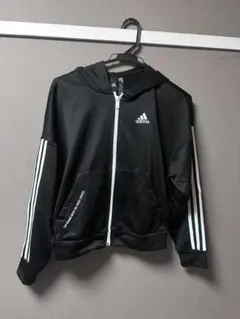 adidas ジップアップパーカー ブラックのサムネイル