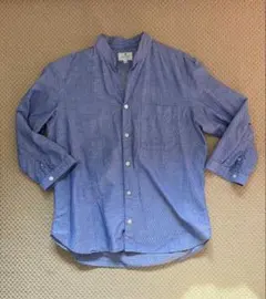 LANVIN en Bleu 麻混七分丈開衿シャツ 46 ブルーのサムネイル