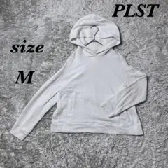 PLST プラステ (M)プルオーバーパーカー ショート丈 シンプル 綿100%