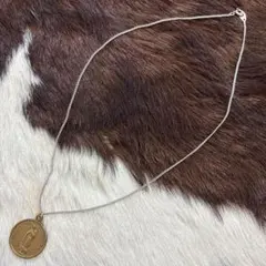 ビンテージ！本物 聖母マリア キリスト教 メダイ ネックレス チェーン