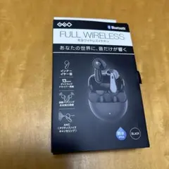 ぽぽぽん様専用ゲオ full wireless 完全ワイヤレスイヤホン ブラック