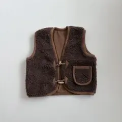 新品　韓国子供服 boa vest