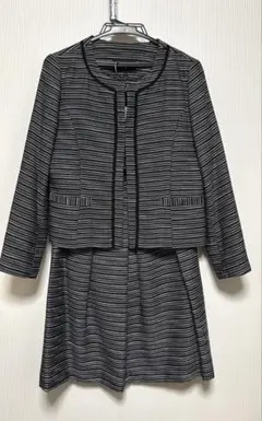 SOUP ストライプ スカートスーツ Ｌ