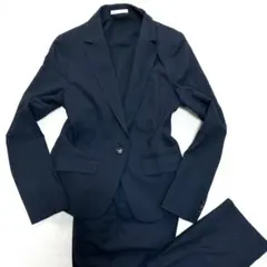 【美品】P.S.FA レディース パンツスーツ ネイビー ストライプ サイズ9