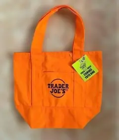 ＊新品＃TRADER JOE'S# キャンバストートバッグ #オレンジ