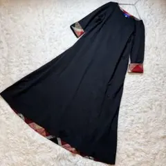 miko様未使用級 ブルーレーベルクレストブリッジ ロングワンピース チェック柄